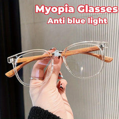 Retro Round Frame Women's Anti Light Glasses