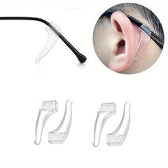 Eyeglass Ear Clips Silicone Ear Grips Anti Slip Hooks for Glasses S