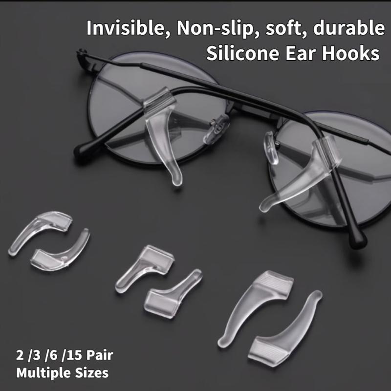 Eyeglass Ear Clips Silicone Ear Grips Anti Slip Hooks for Glasses S