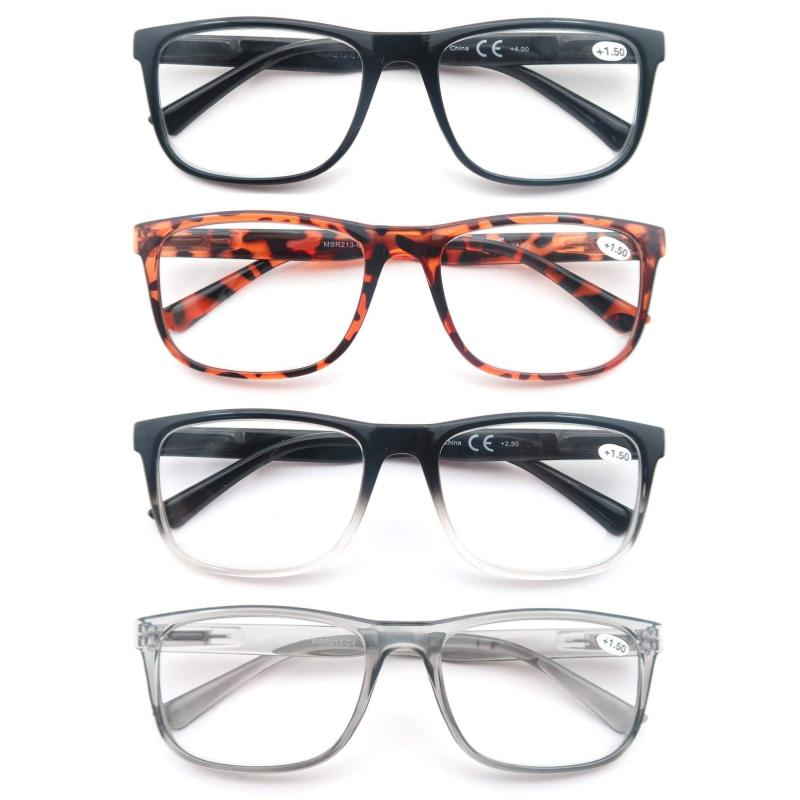 Large Oversized Square Readers Light Blocking Glasses for Men Women
