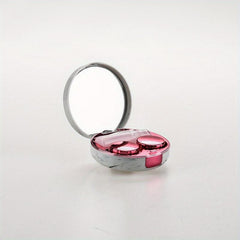 Rose Gold Lens Case with Mirror Tweezer Remover Tool