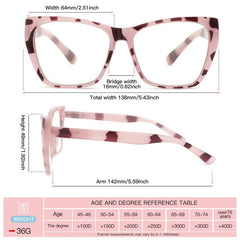 Women's Butterfly Computer Reading Glasses - Anti Glare & Light Blocking