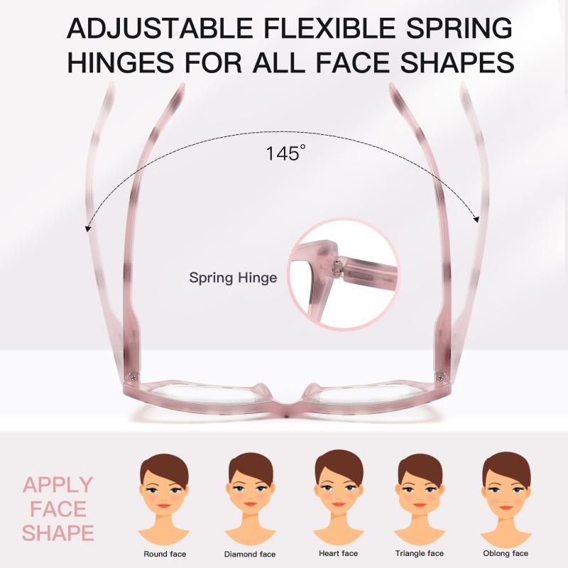 Women's Butterfly Computer Reading Glasses - Anti Glare & Light Blocking