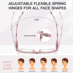 Women's Butterfly Computer Reading Glasses - Anti Glare & Light Blocking