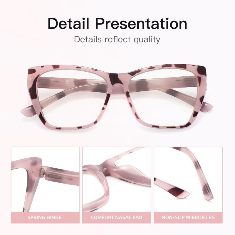Women's Butterfly Computer Reading Glasses - Anti Glare & Light Blocking