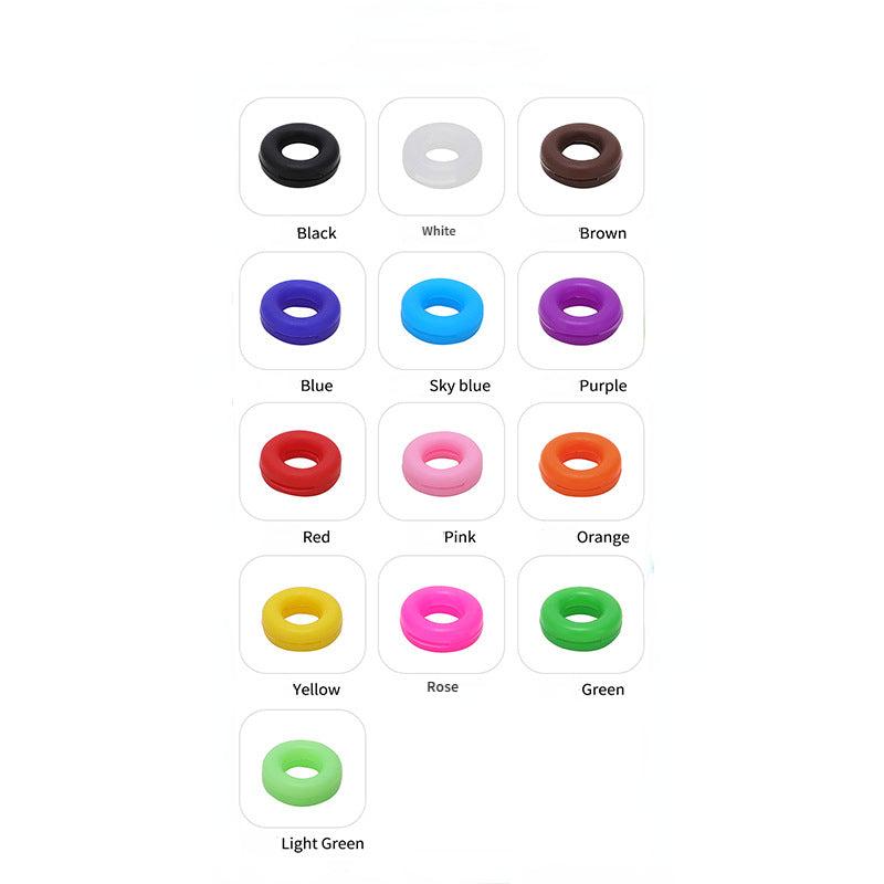10pcs Colorful Anti-slip Silicone Ear Sleeves Hoops Glasses Accessories Set