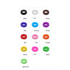 10pcs Colorful Anti-slip Silicone Ear Sleeves Hoops Glasses Accessories Set