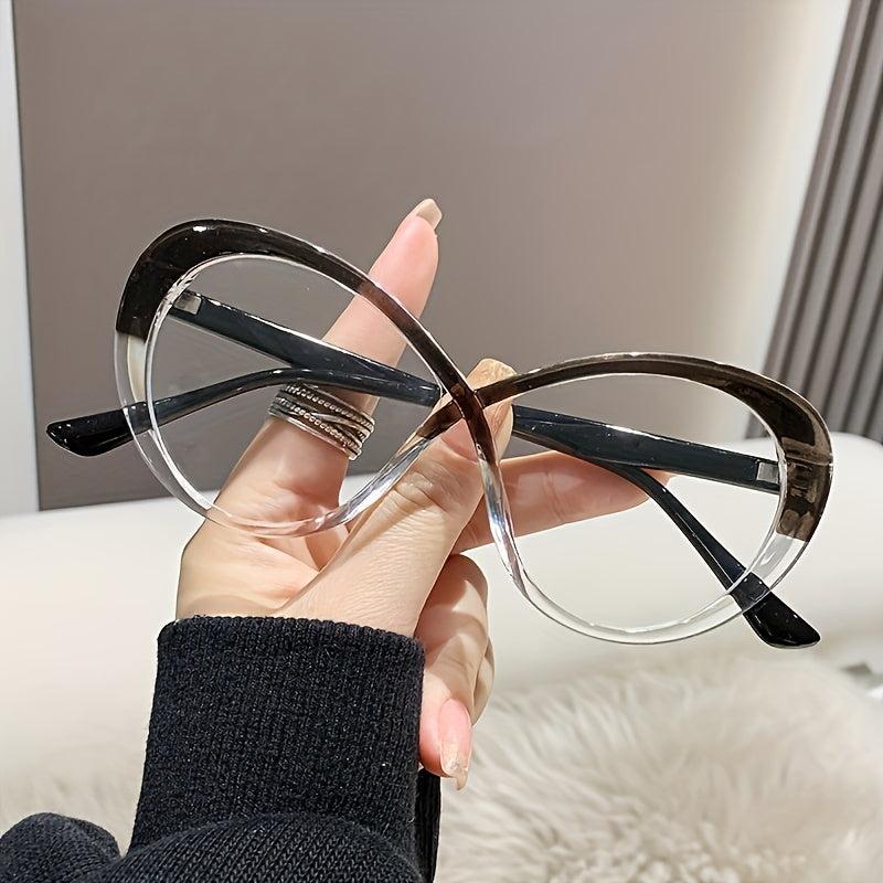 Tortoise Shell Cat Eye Blocking Glasses for Women Men