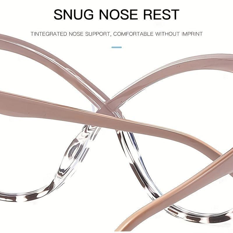 Tortoise Shell Cat Eye Blocking Glasses for Women Men