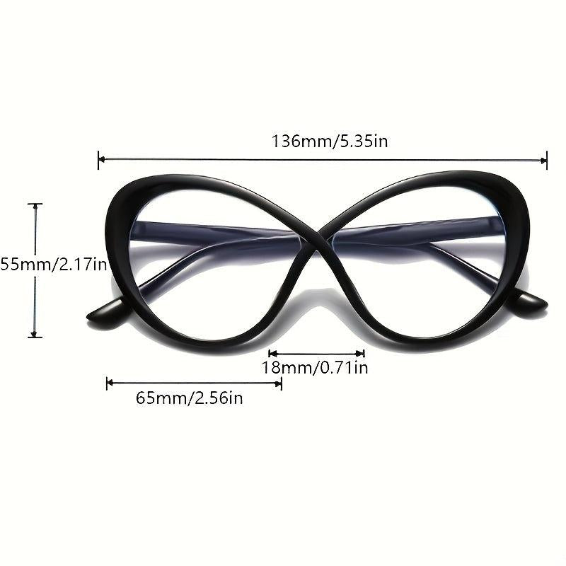 Tortoise Shell Cat Eye Blocking Glasses for Women Men