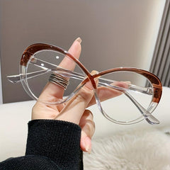 Tortoise Shell Cat Eye Blocking Glasses for Women Men