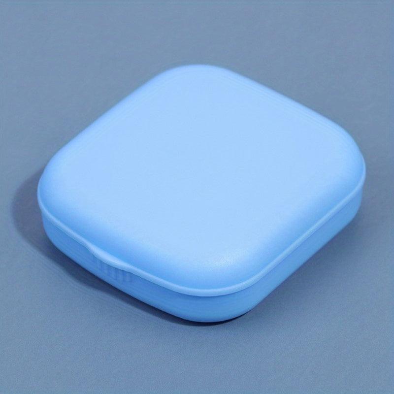 Lens Case Plastic Mini Compact Case With Mirror
