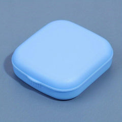 Lens Case Plastic Mini Compact Case With Mirror