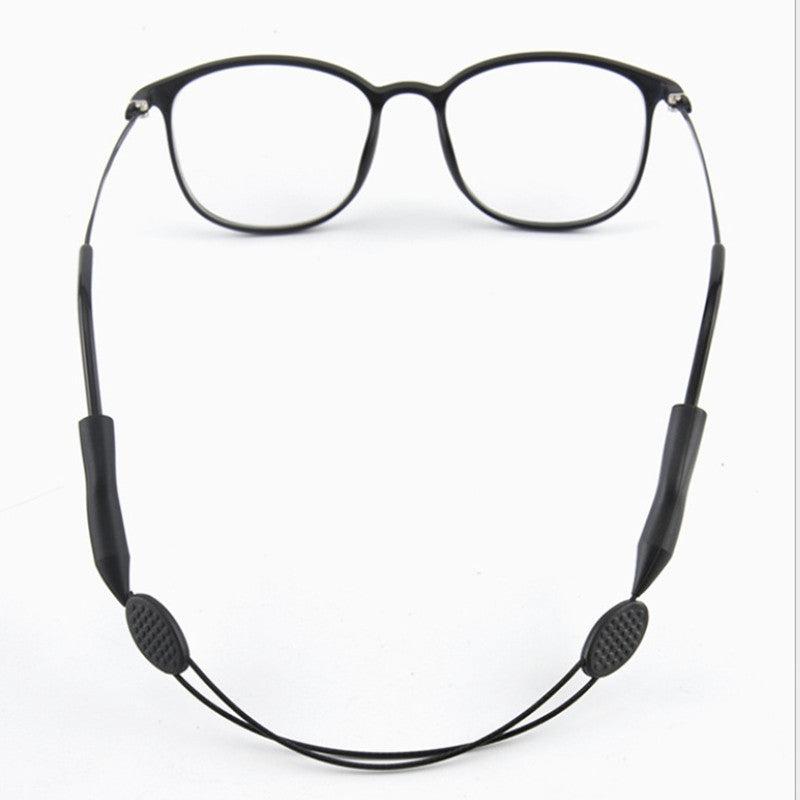 Adjustable Glasses Lanyard Silicone Sleeve Anti Slip Anti Drop Sports Lanyard