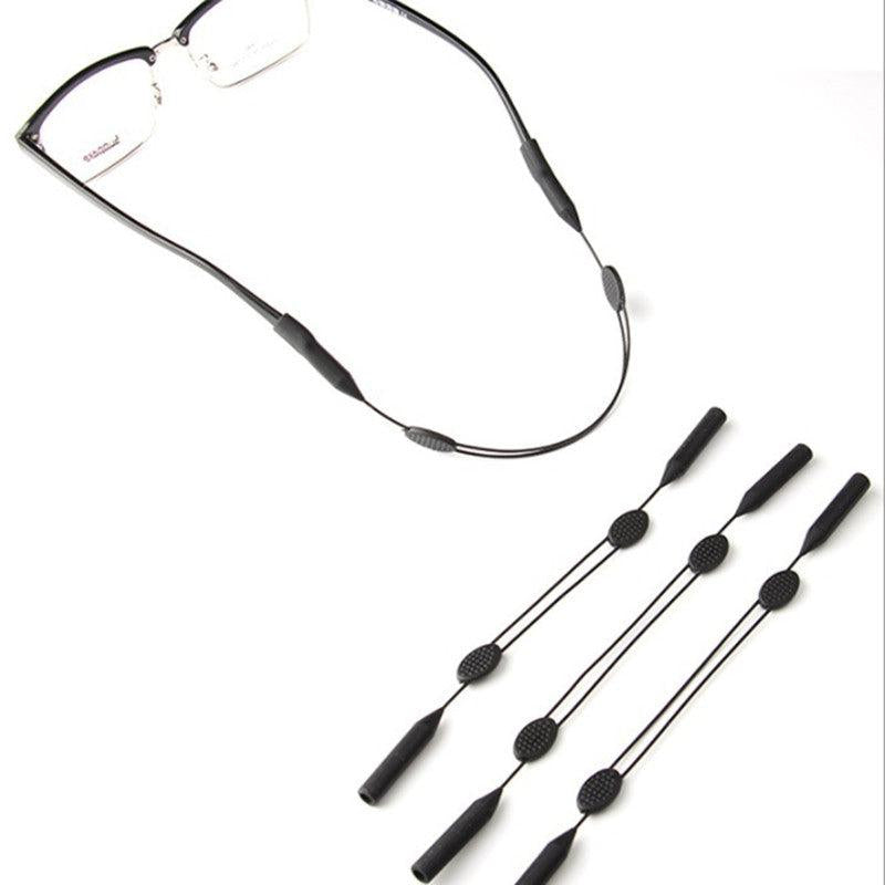 Adjustable Glasses Lanyard Silicone Sleeve Anti Slip Anti Drop Sports Lanyard