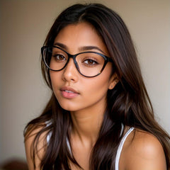 Vintage Cat's Eye Glasses Frame College Style Retro Big Frame
