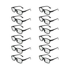 12 Pack Unisex Reading Glasses Anti Light Lens PC Frame Various Face Shapes