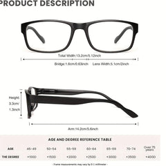 12 Pack Unisex Reading Glasses Anti Light Lens PC Frame Various Face Shapes