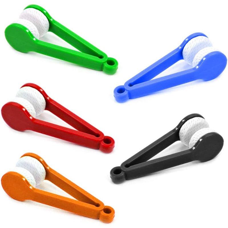 Portable Glasses Wipe Eyewear Cleaning Clip Glasses Brush Sunglasses Cleaner