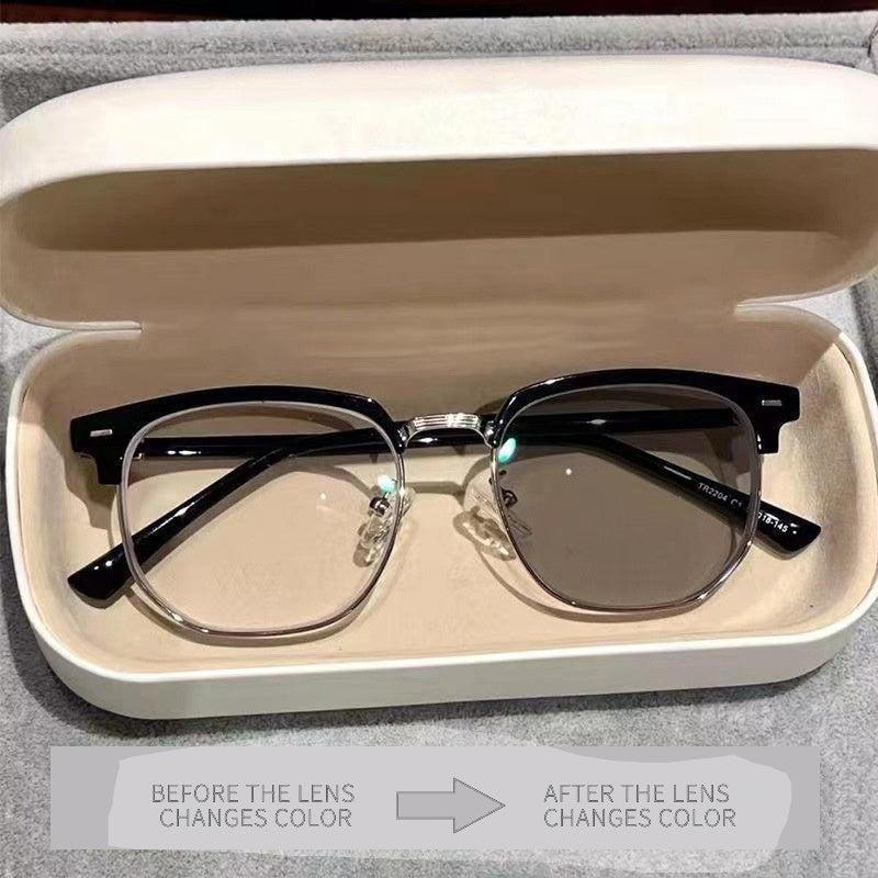 Retro Eyeglasses Frames Anti Light Flat Glasses