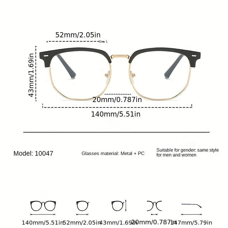 Retro Eyeglasses Frames Anti Light Flat Glasses