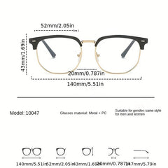 Retro Eyeglasses Frames Anti Light Flat Glasses