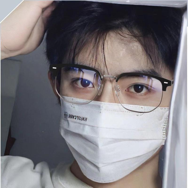 Retro Eyeglasses Frames Anti Light Flat Glasses