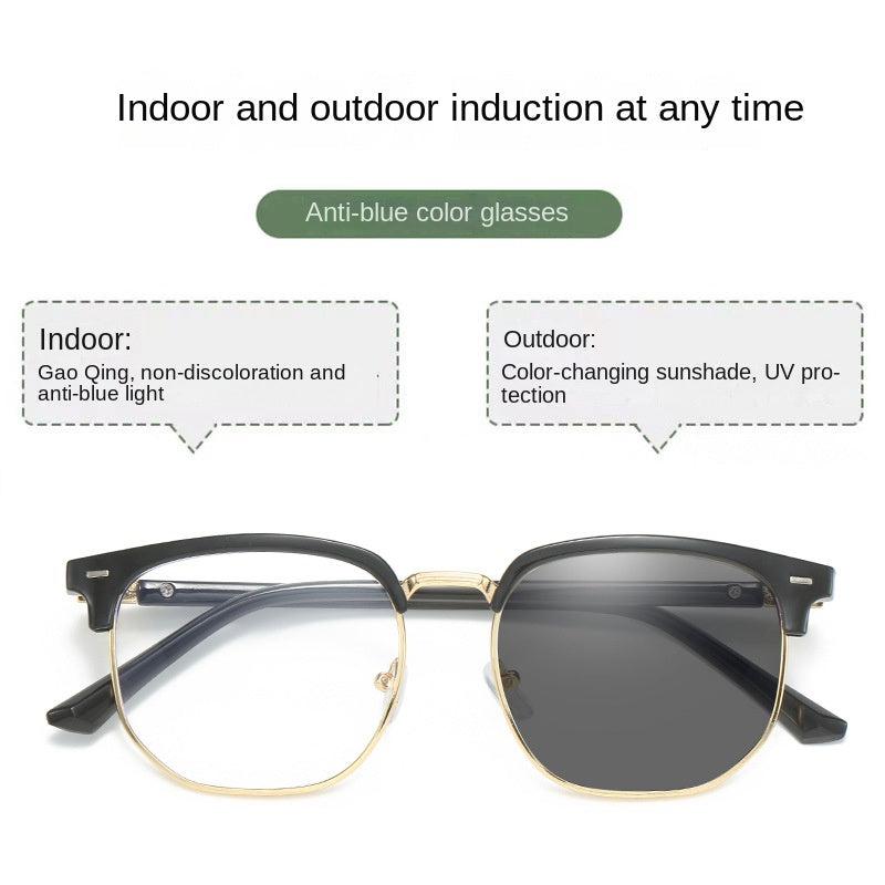 Retro Eyeglasses Frames Anti Light Flat Glasses