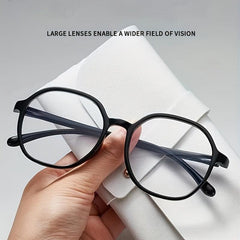 Large Frame Reading Glasses Retro Anti Light Glasses Men Women