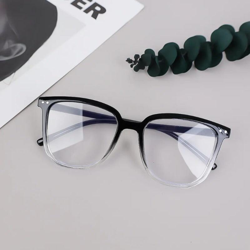 Round Anti Blue Light Glasses Transparent Eyewear Men Women