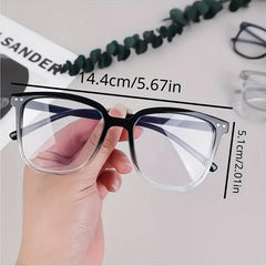 Round Anti Blue Light Glasses Transparent Eyewear Men Women