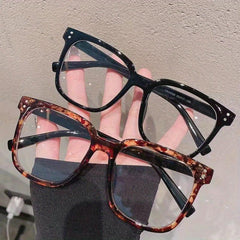 Round Anti Blue Light Glasses Transparent Eyewear Men Women