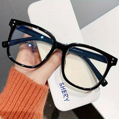 Round Anti Blue Light Glasses Transparent Eyewear Men Women
