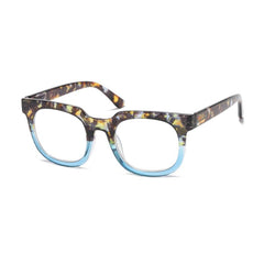 Women's Funky Square Reading Glasses with Light Blocking