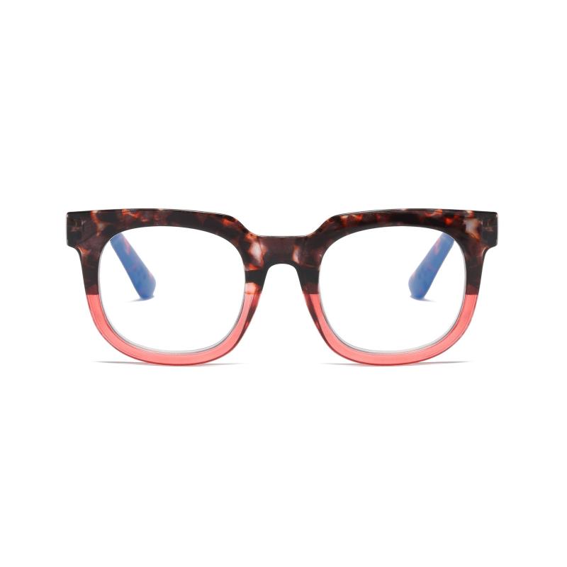 Women's Funky Square Reading Glasses with Light Blocking