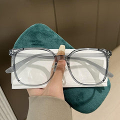 Gradient Pink Eyeglass Frame Anti Light Glasses