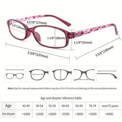 Pattern Print Light Blocking Reading Glasses for Women UV Protection