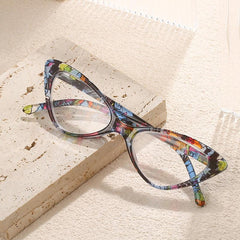 Colorful Butterfly Frame Flexible Temples Presbyopia Eyeglasses