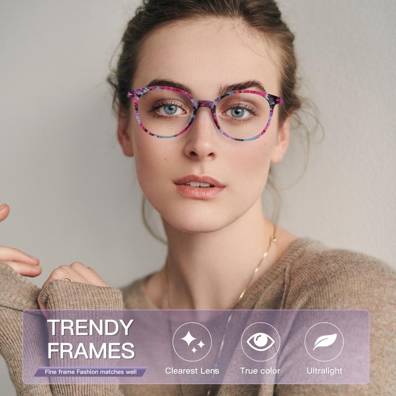 Stylish Retro Oval Tinted Lens Reader Reading Glasses Spring Hinge