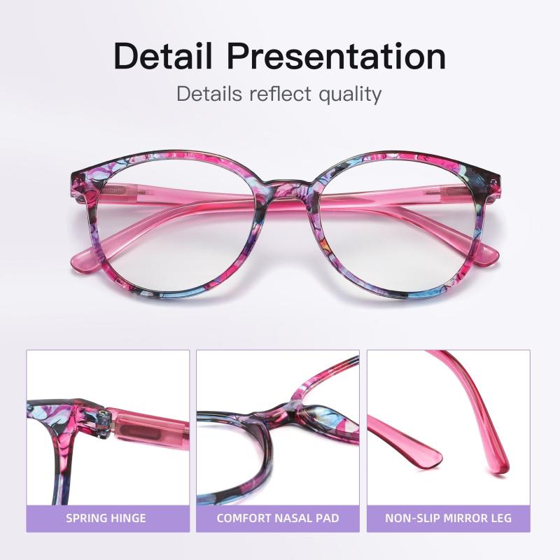 Stylish Retro Oval Tinted Lens Reader Reading Glasses Spring Hinge