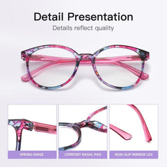 Stylish Retro Oval Tinted Lens Reader Reading Glasses Spring Hinge