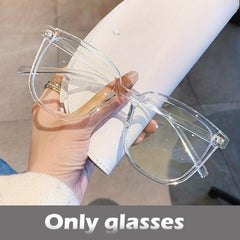 Light Blocking Glasses Unisex Clear Lens Relieve Eye Fatigue UV Glare