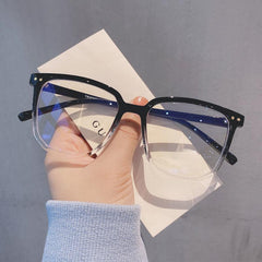 Light Blocking Glasses Unisex Clear Lens Relieve Eye Fatigue UV Glare