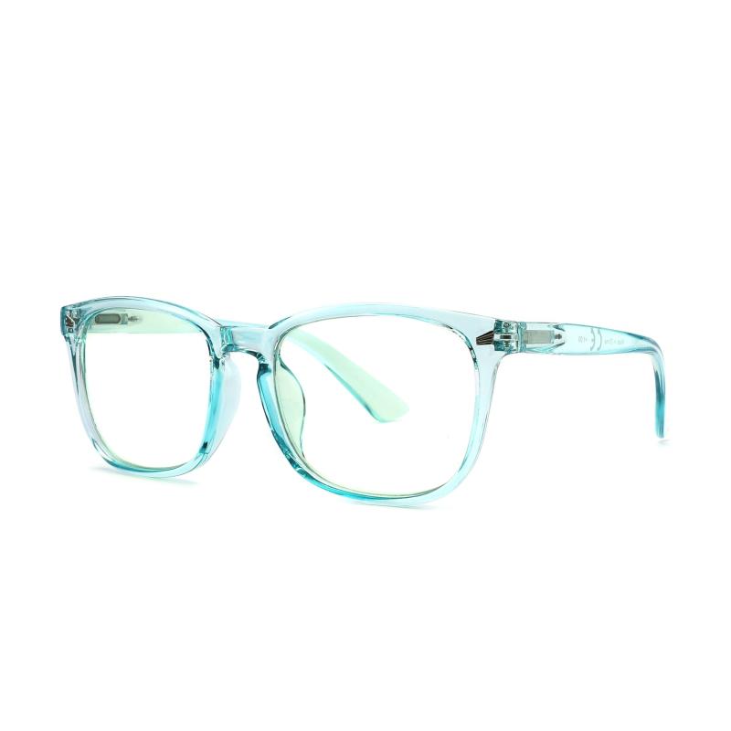 Crystal Square Reader Light Blocking Glasses for Women Men