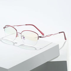 Metal Half Rim Progress Lens Reading Glasses