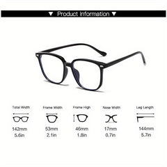 Light Blocking Glasses Clear Lens Reduce Eye Fatigue & UV Glare