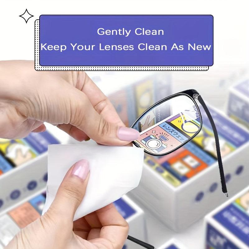 100pcs Disposable Lens Cleaning Wipes Anti fog Paper