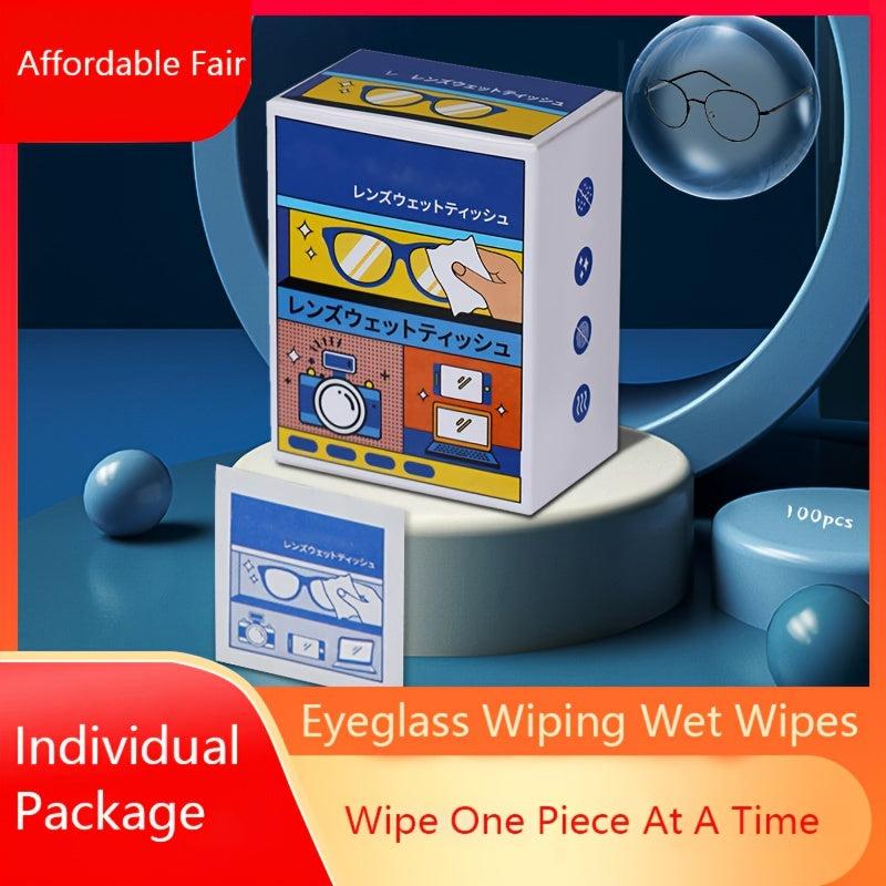 100pcs Disposable Lens Cleaning Wipes Anti fog Paper