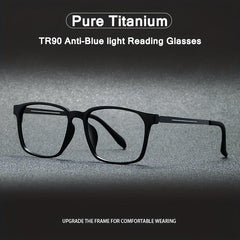 Ultralight Titanium Reading Glasses Anti Blue Light Computer Eyeglasses