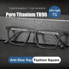 Ultralight Titanium Reading Glasses Anti Blue Light Computer Eyeglasses